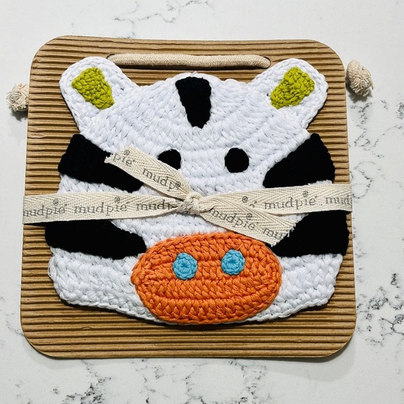 Mud Pie Infant’s Safari Crochet Zebra Hat - Picture 4 of 9